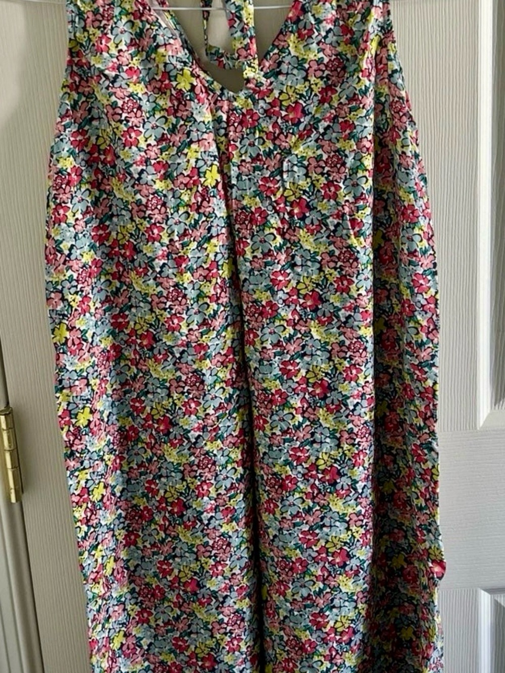 GAP Floral Midi Dress in Pink Multi
